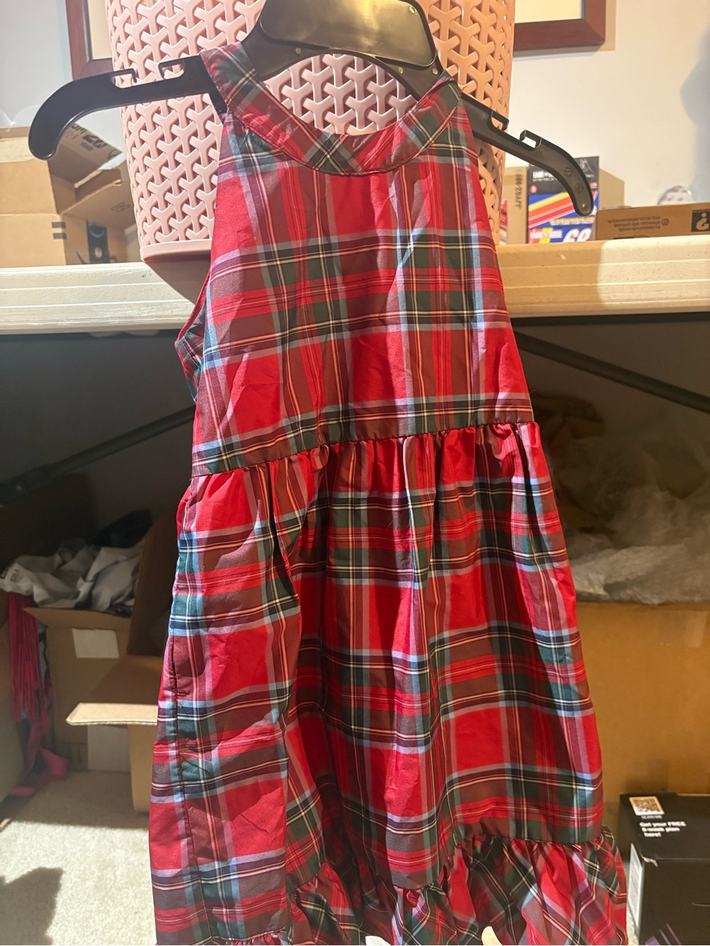 Vineyard Vines Red Plaid Girls' Dress- Size 7